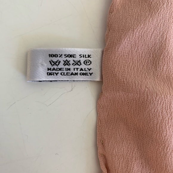 Auth VTG DIOR Pink Monogram Silk Scarf - Picture 9 of 13